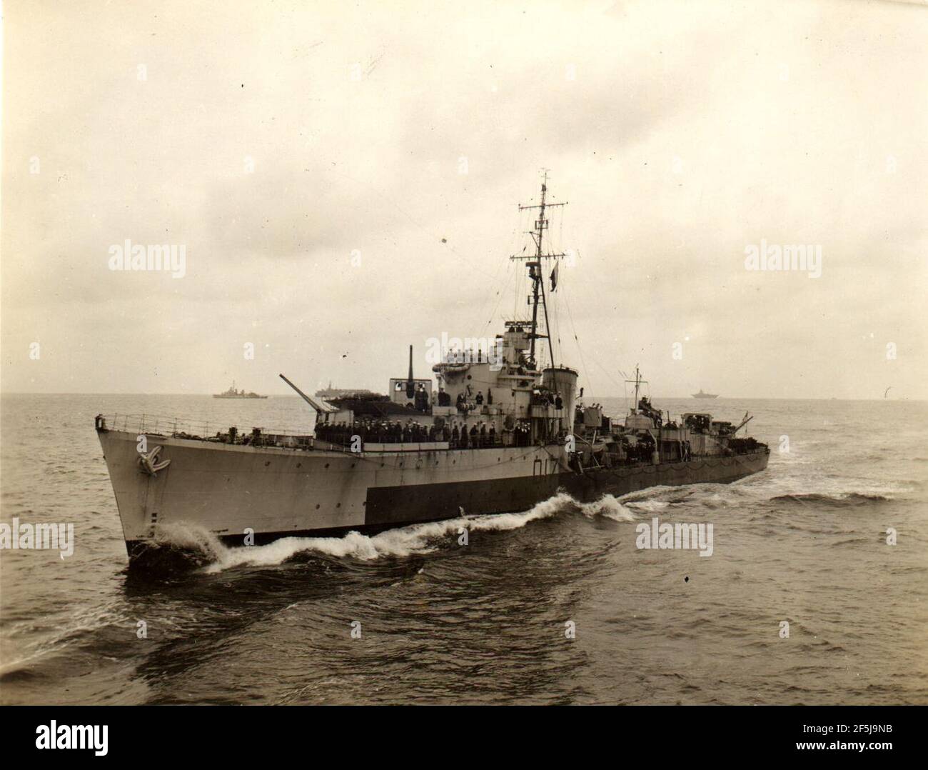 HMS Quadrant (D17) 1945. Stock Photo