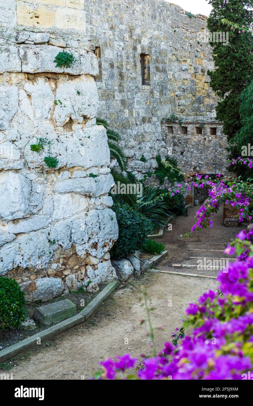 Roman wall of Tarragona, Tarraco, Catalonia, Spain. UNESCO World