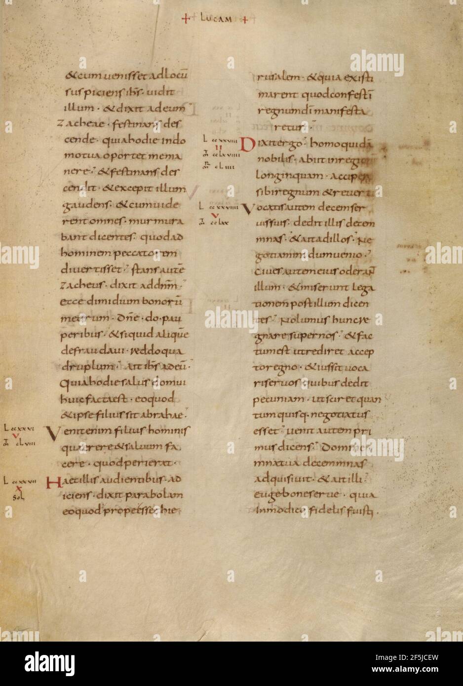 Parchment Text Example Illuminated parchment manuscript page hi-res stock photography and ...