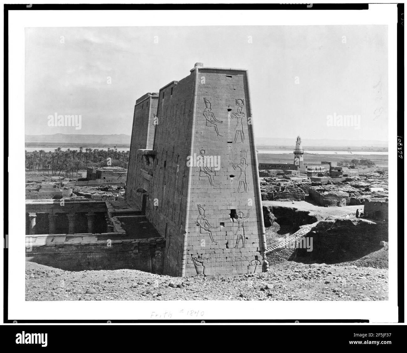 Pylon, Temple of Isis, Philae Stock Photo