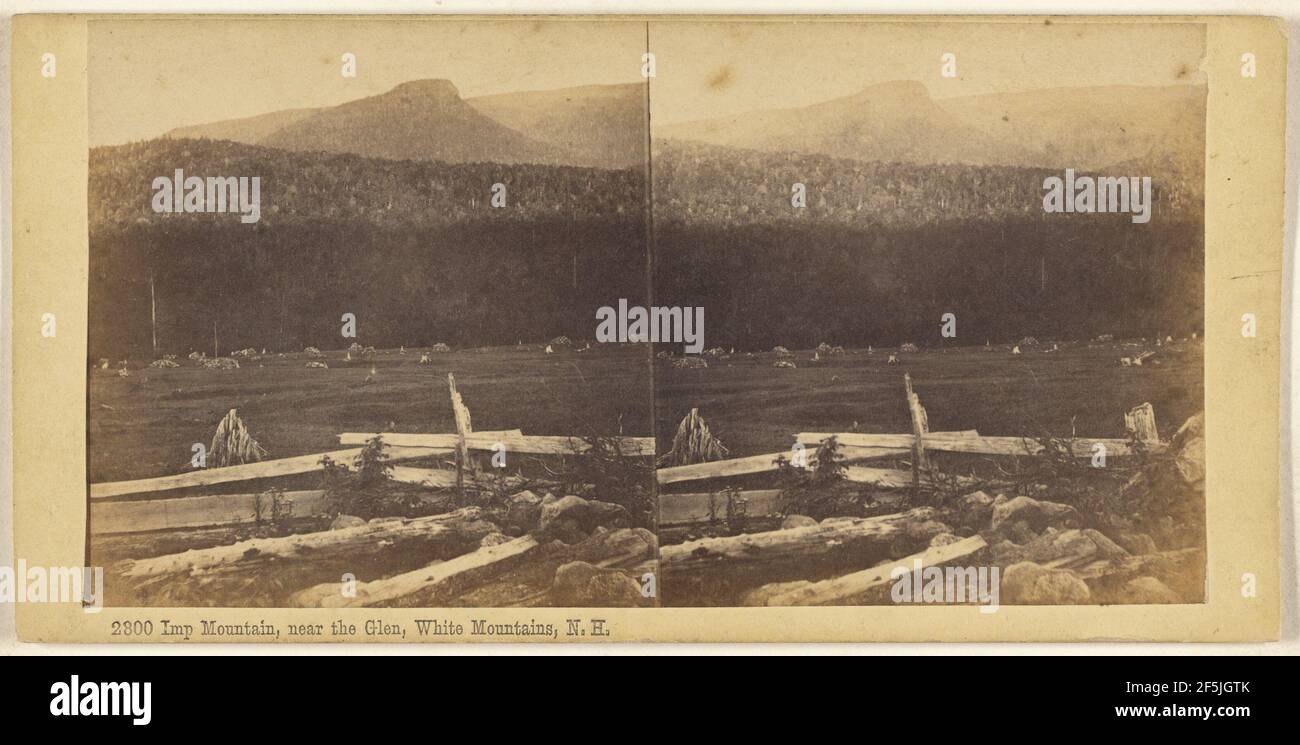 Imp Mountain, near the Glen, White Mountains, N.H.. Edward Bierstadt (American, born Germany, 1824 - 1907) Stock Photo