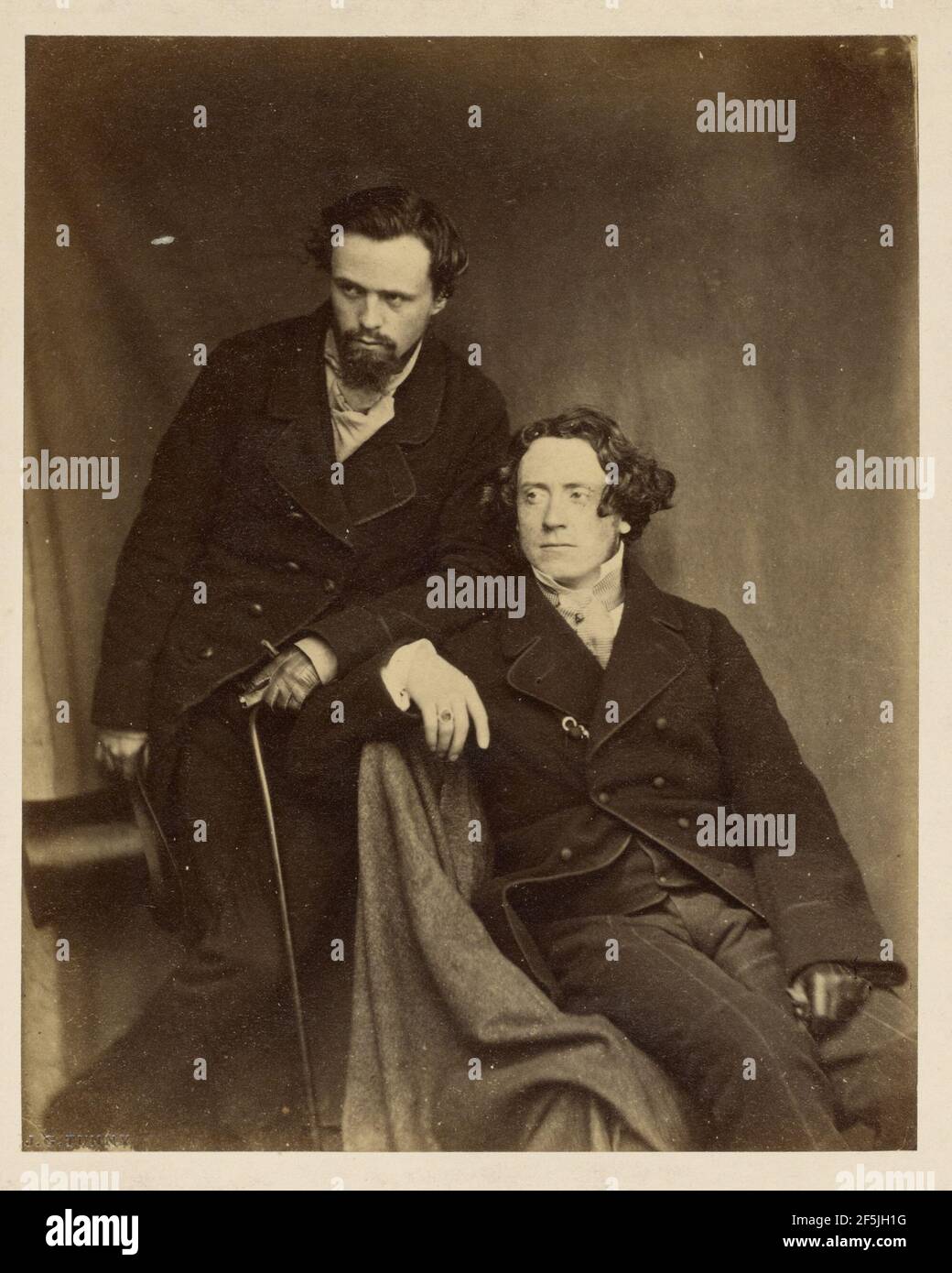 Waller Paton and Joseph Noel Paton. James G. Tunny (Scottish, 1820 - 1887) Stock Photo
