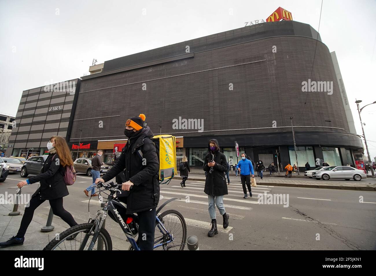 Bucharest, Romania - March 25, 2021: Bershka store in Unirea shopping  center placed in the the busiest place in Romania was closed due to  restrictions Stock Photo - Alamy