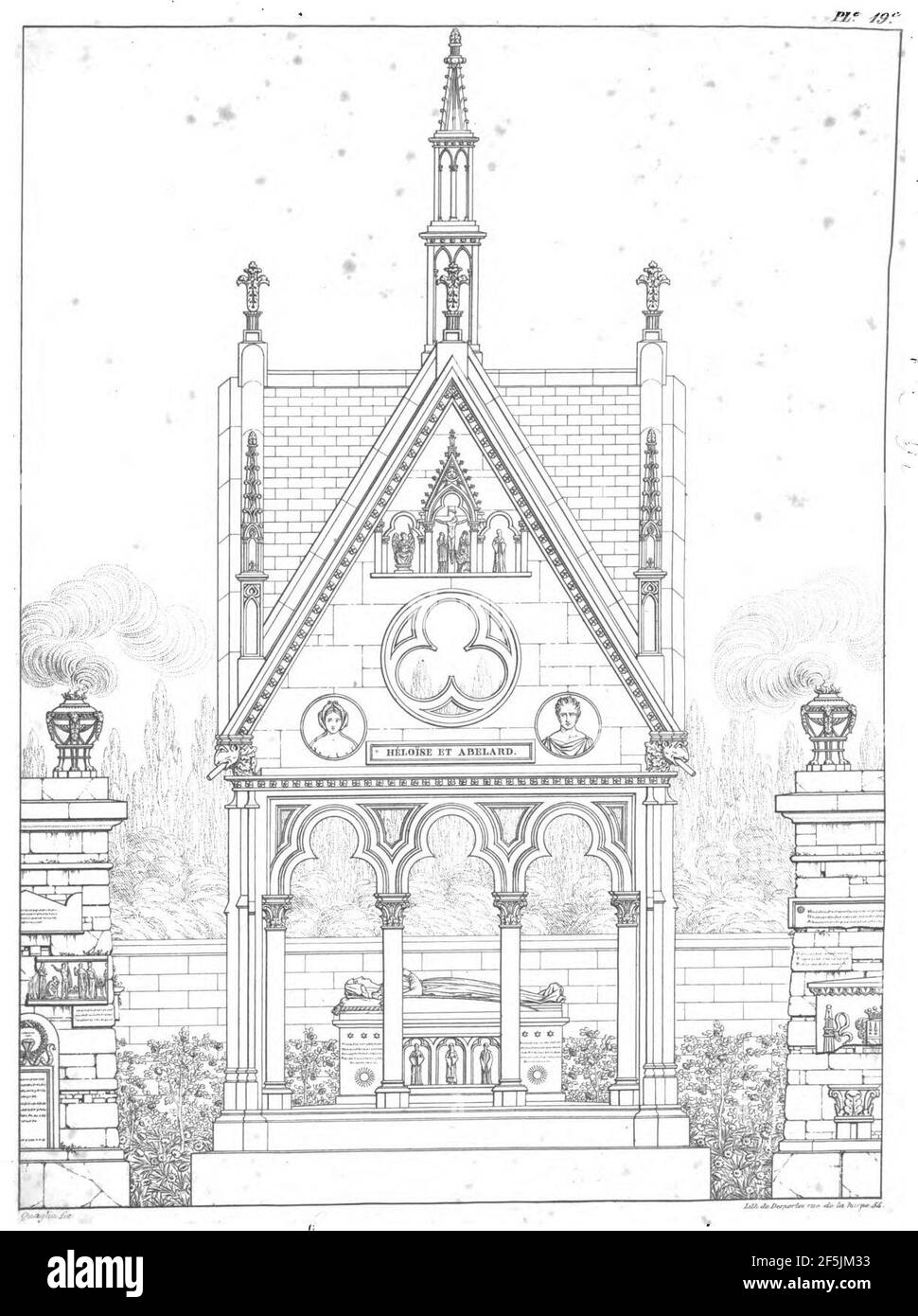 Quaglia Le Pere Lachaise Ou Recueil De Dessins Des Principaux Monuments De Ce Cimetiere Planche 19 Stock Photo Alamy Quaglia Le Pere Lachaise Ou Recueil De Dessins Des Principaux Monuments De Ce Cimetiere Planche 19 Stock Photo Alamy