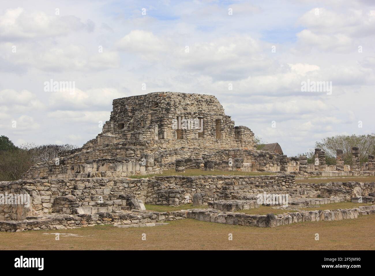 Mayan Ruins at Mayapan Stock Photo