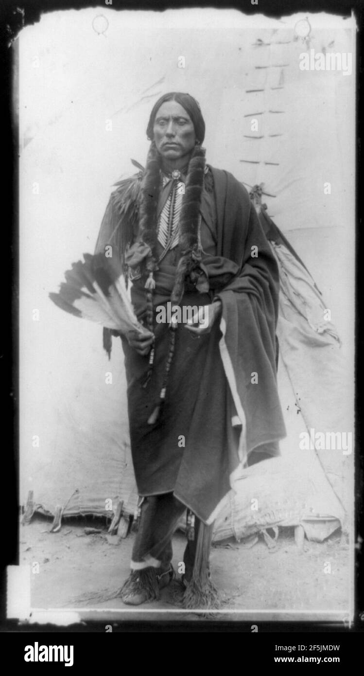 QUANAH PARKER NATIVE AMERICAN COMANCHE 1909 11x14" HAND COLOR TINTED PHOTOGRAPH