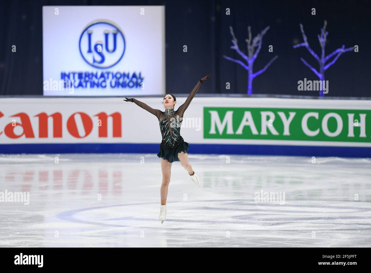 Haein LEE KOR, during Ladies Free Program at the ISU World Figure
