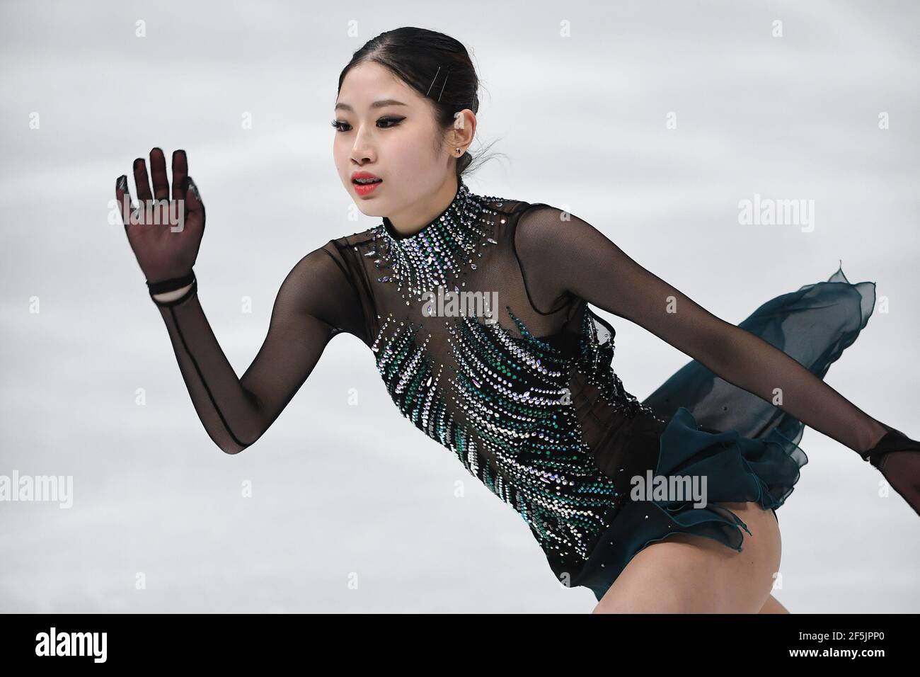 Haein LEE KOR, during Ladies Free Program at the ISU World Figure