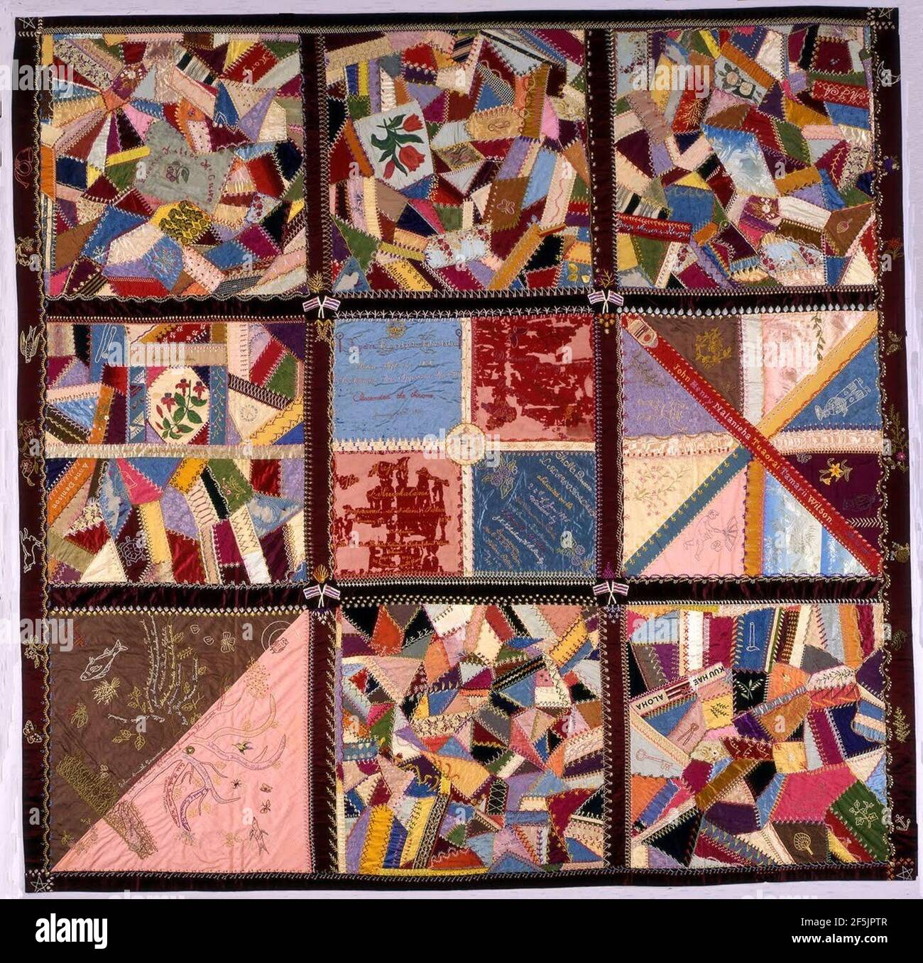 Queen Liliuokalani Quilt, Iolani Palace Stock Photo Alamy