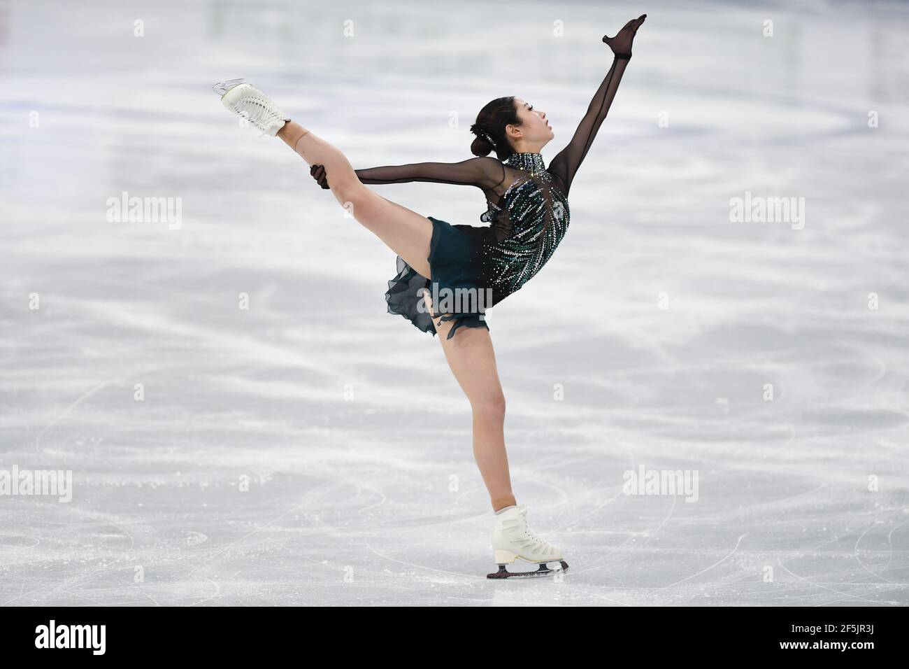 Haein LEE KOR, during Ladies Free Program at the ISU World Figure