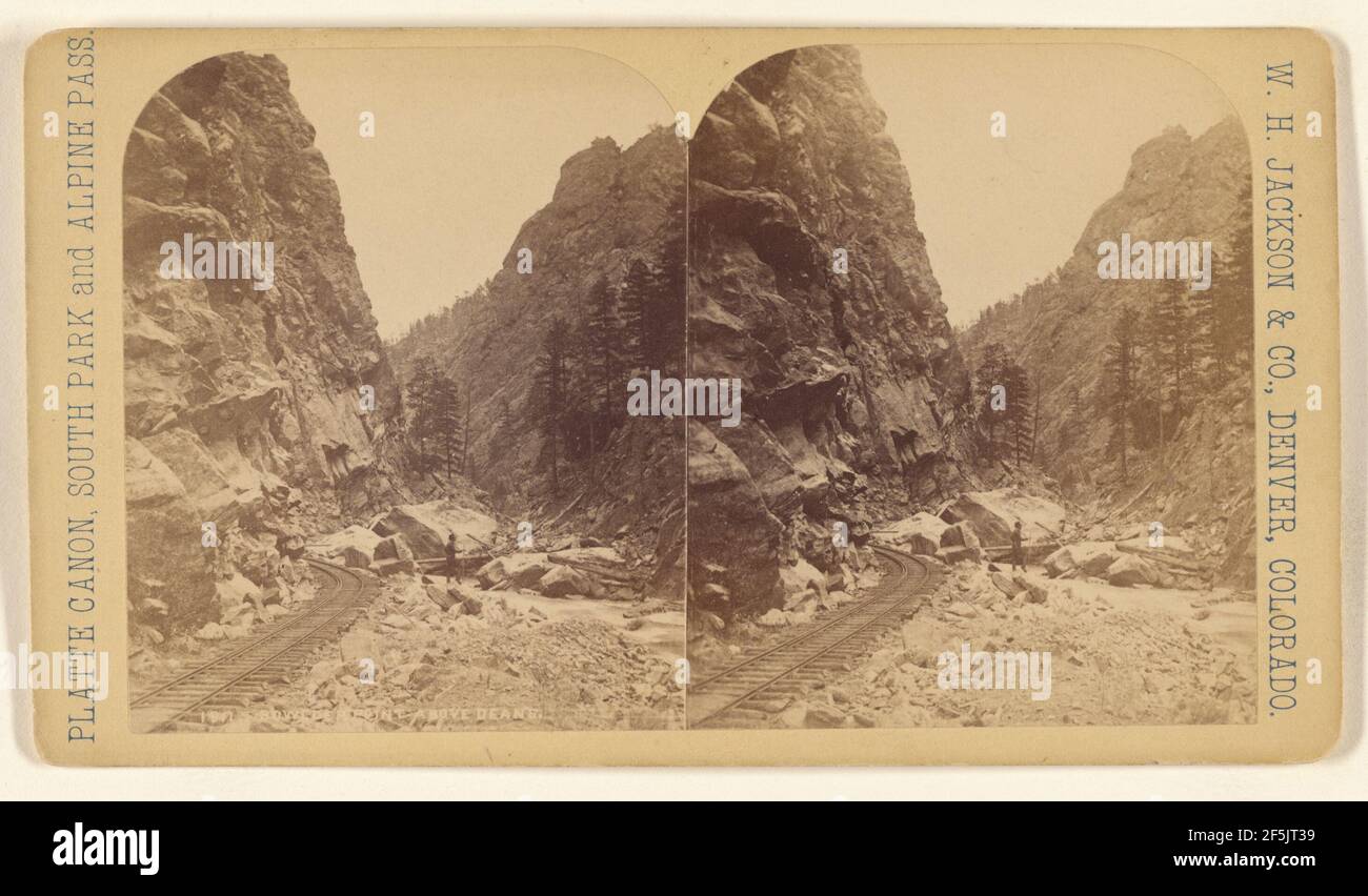 Bowlder Point Above Dean's.. William Henry Jackson & Co. Stock Photo