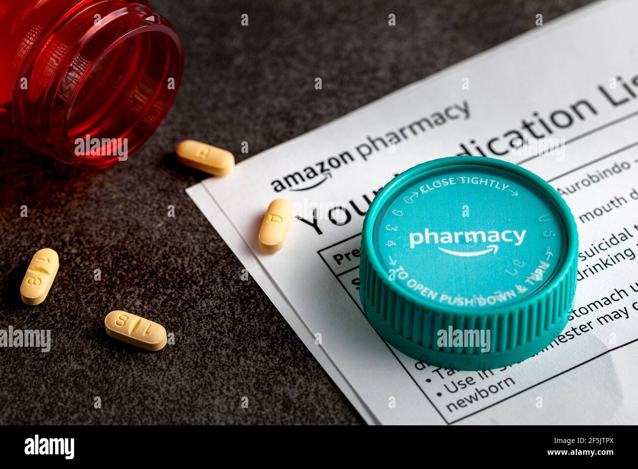 Clarksburg, MD, USA 03-26-2021: Online shopping giant Amazon.com launched  its pharmacy branch. Customers ask their doctors to send prescriptions to  am Stock Photo - Alamy
