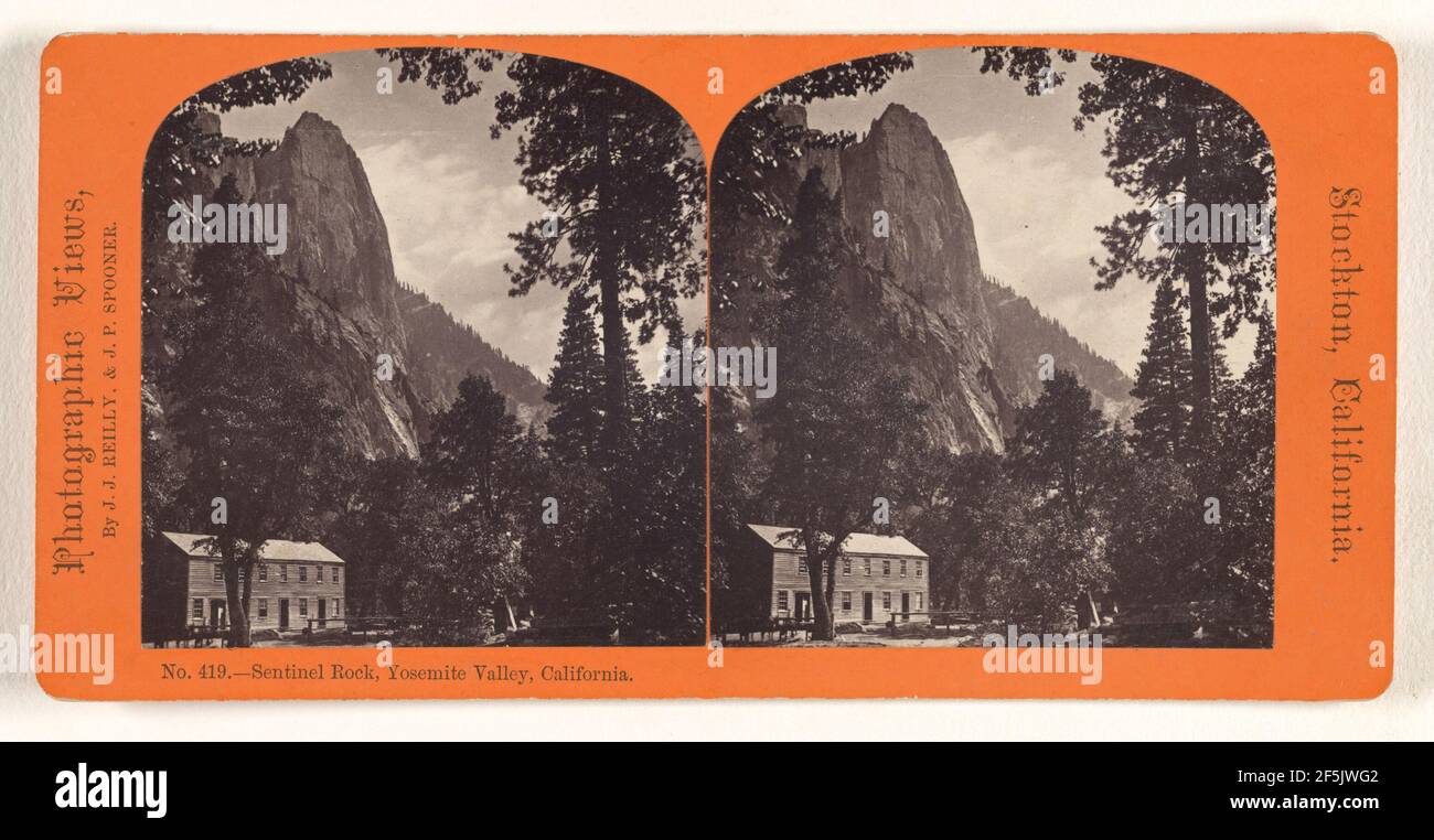 Sentinel Rock, Yosemite Valley, California.. Reilly & Spooner Stock