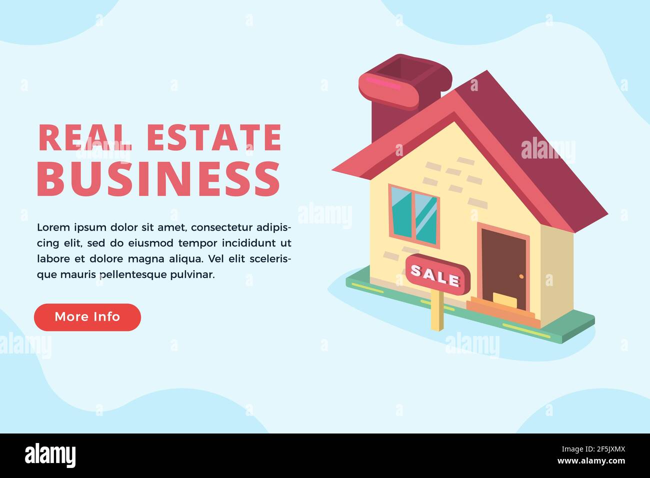 real estate business concept vector illustration Stock Vector Image ...