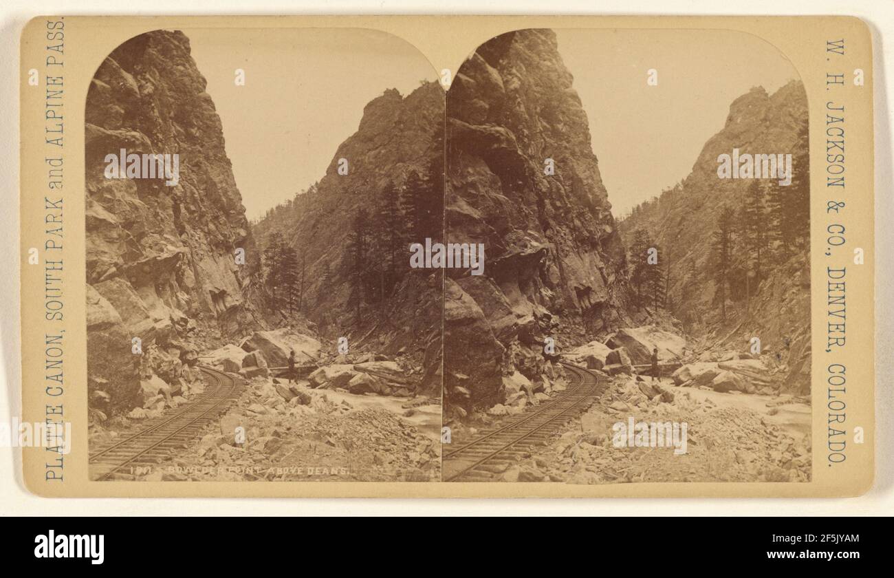 Bowlder Point Above Dean's.. William Henry Jackson & Co. Stock Photo