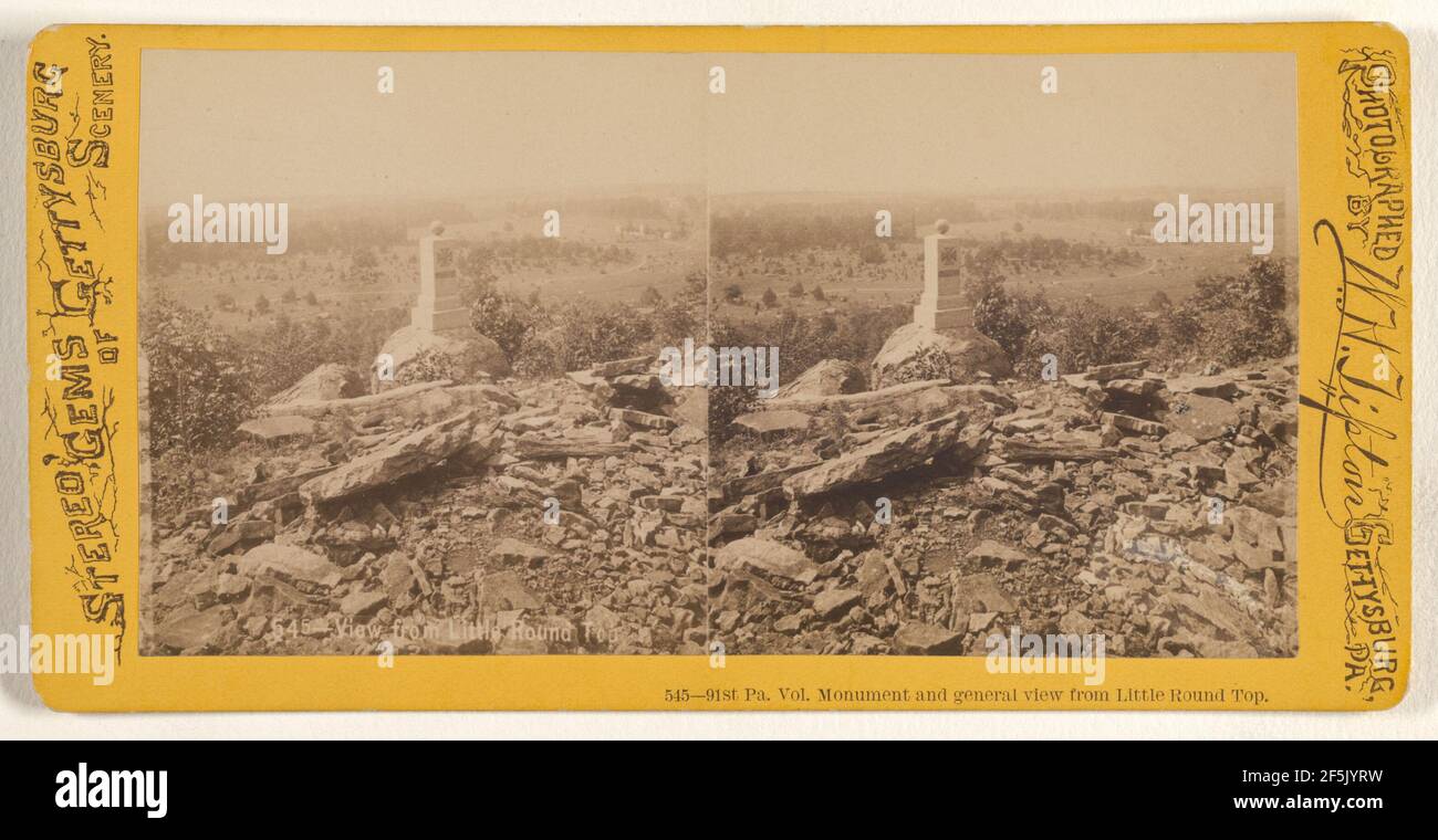 View From Little Round Top-July 1863 and Now