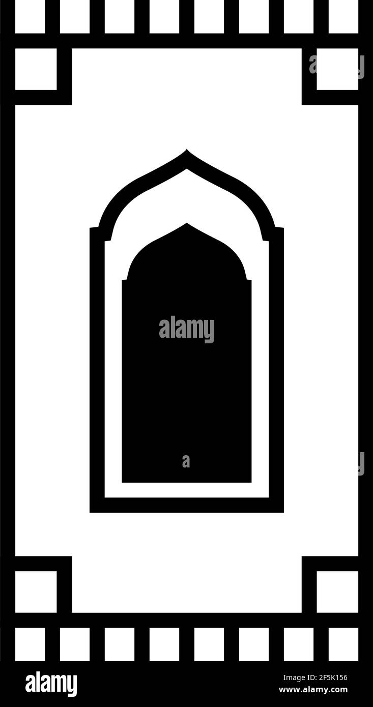 Prayer mat icon design template vector illustration Stock Vector Image