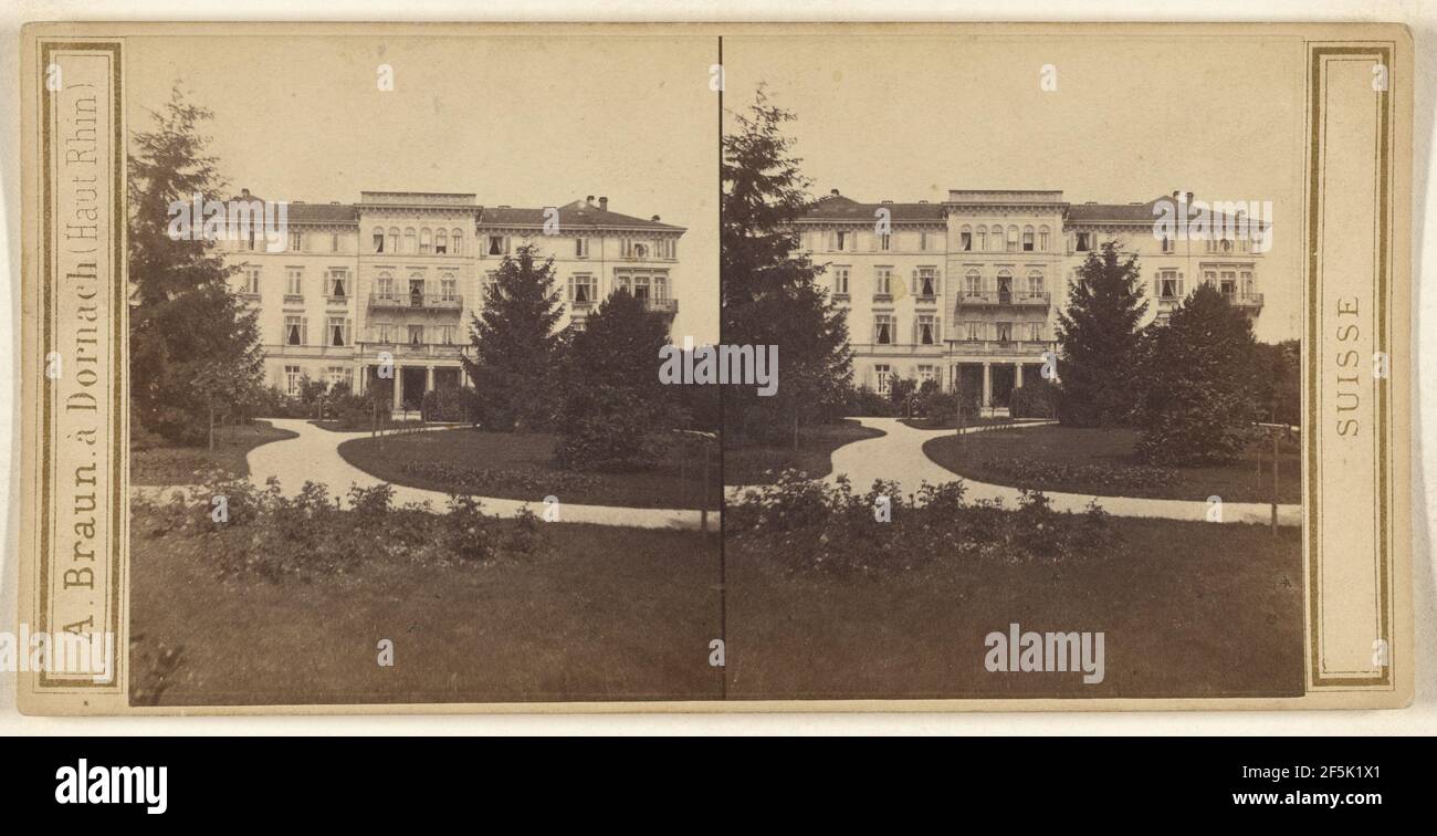 Zurich. Pension Baur au Lac.. Adolphe Braun (French, 1812 1877 Stock Photo Alamy