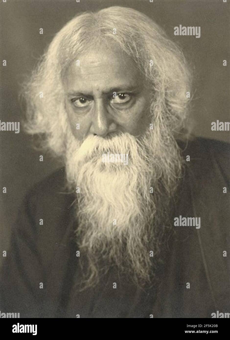 Rabindranath Tagore by Hugo Erfurth Stock Photo - Alamy