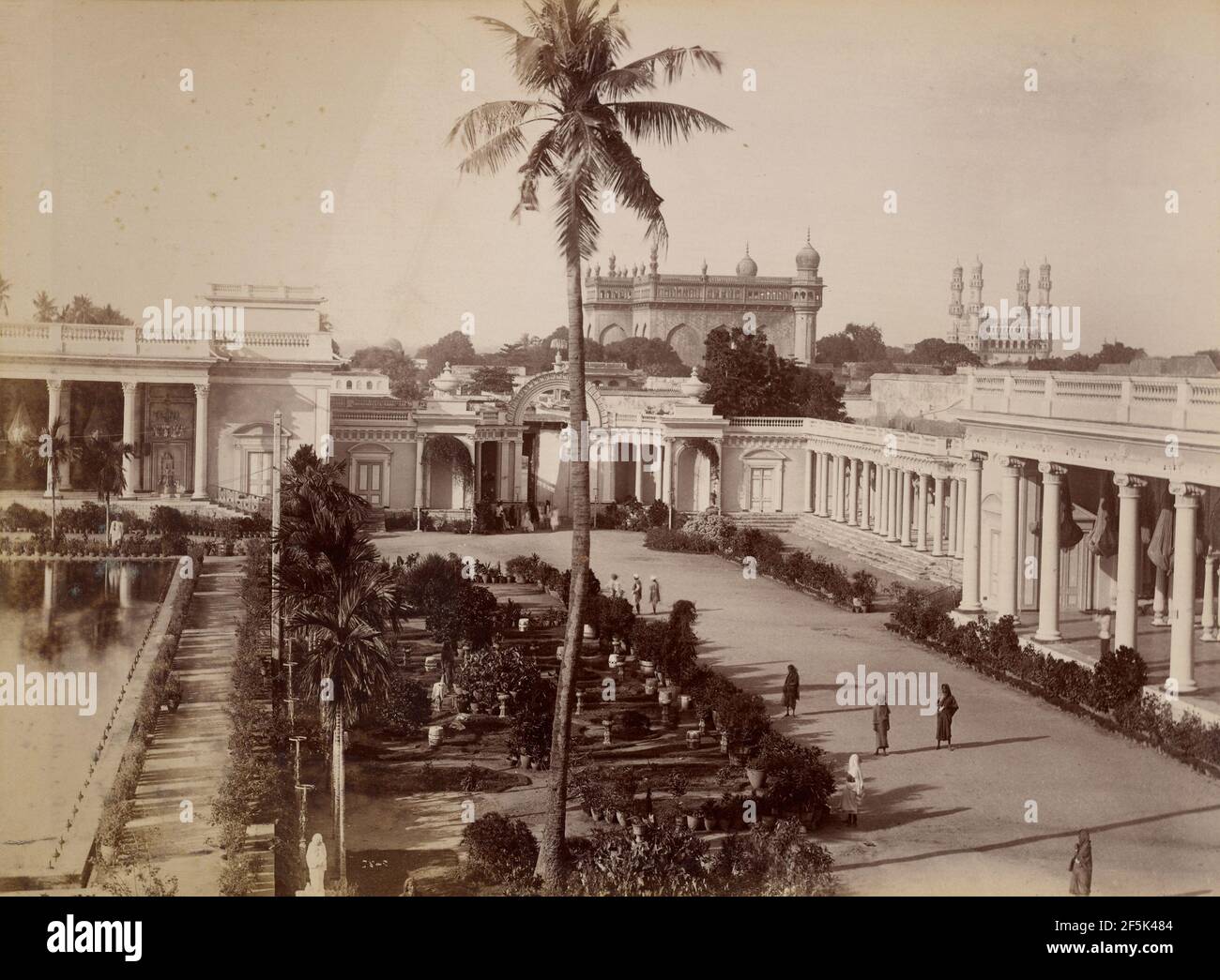 The Chowmahila Palace. Lala Deen Dayal (Indian, 1844 - 1905 Stock Photo - Alamy