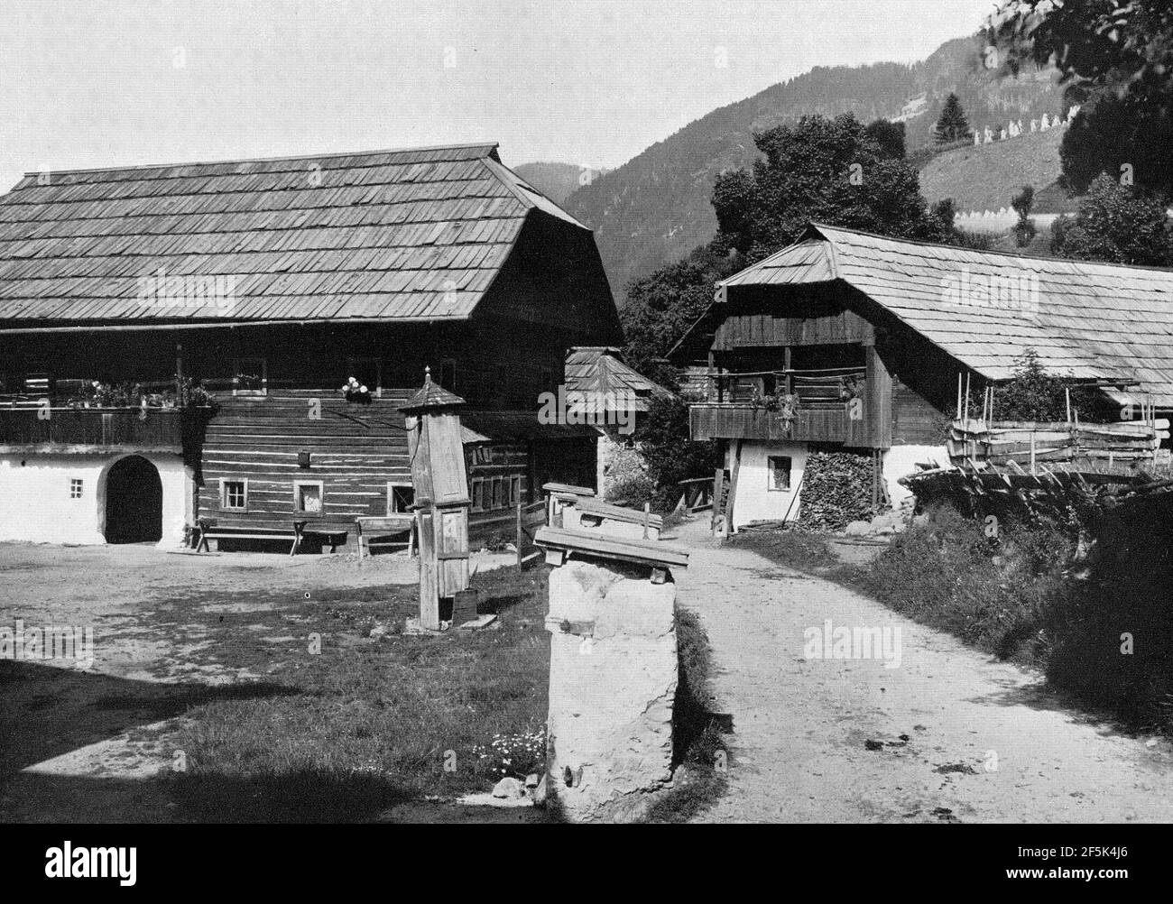 Radenthein um 1920. Stock Photo