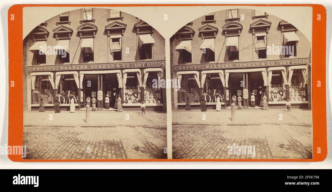 Storefront of Barnard, Summer & Co., Worcester, Massachusetts. Blair
