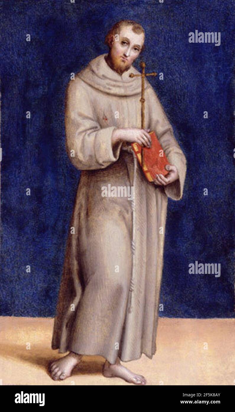 Raffaello Sanzio St Francis Of Assissi Stock Photo Alamy