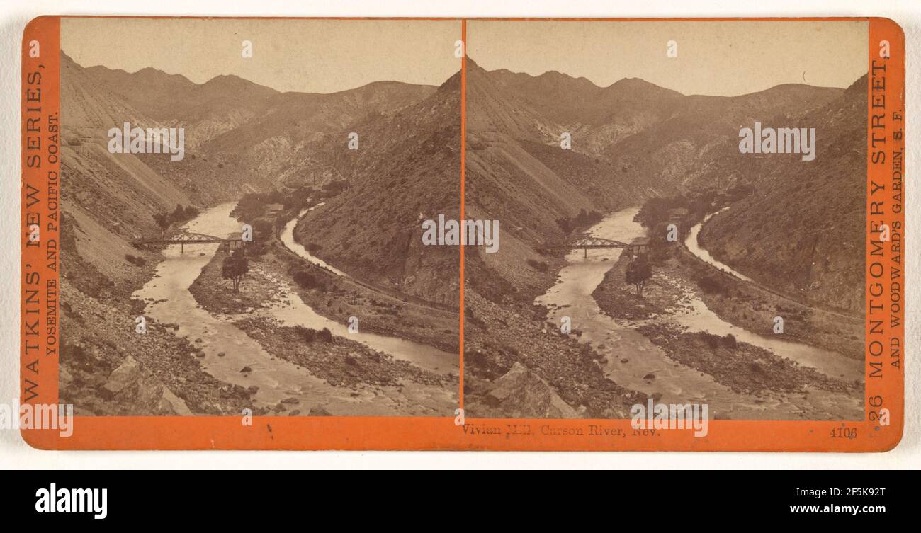 Vivian Mill, Carson River, Nevada.. Carleton Watkins (American, 1829 - 1916) Stock Photo