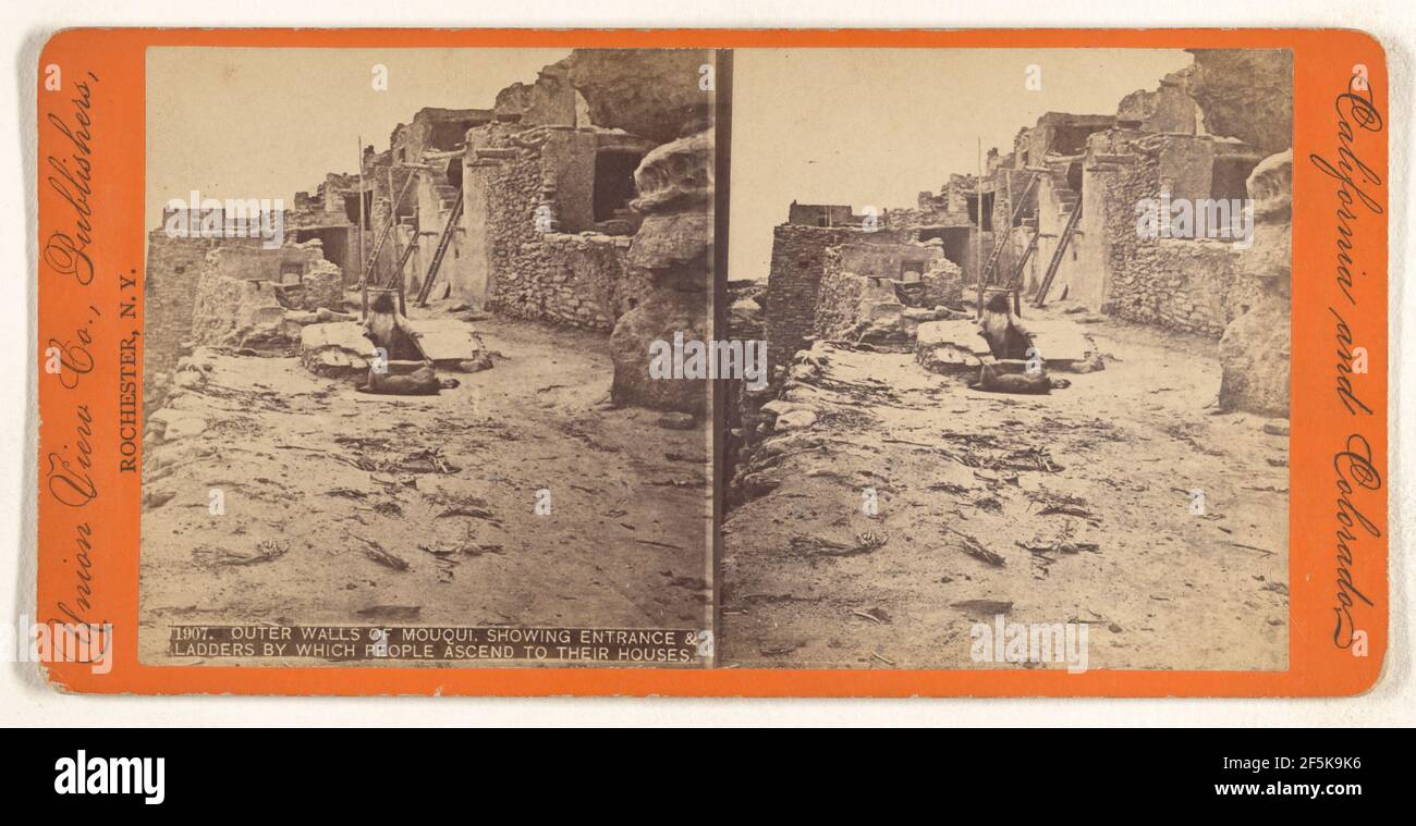 Outer Walls of Mouqui, Showing Entrance & Ladders by Which People ...