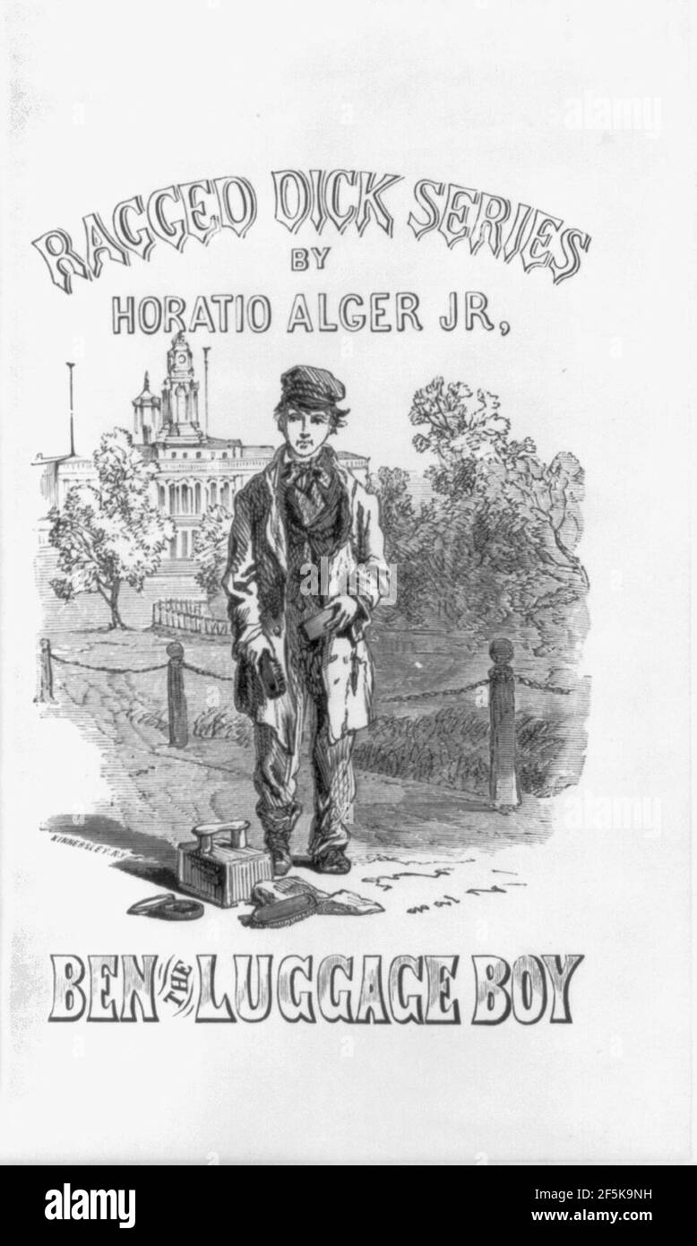 Ragged Dick series, by Horatio Alger, Jr., Ben the luggage boy Stock ...