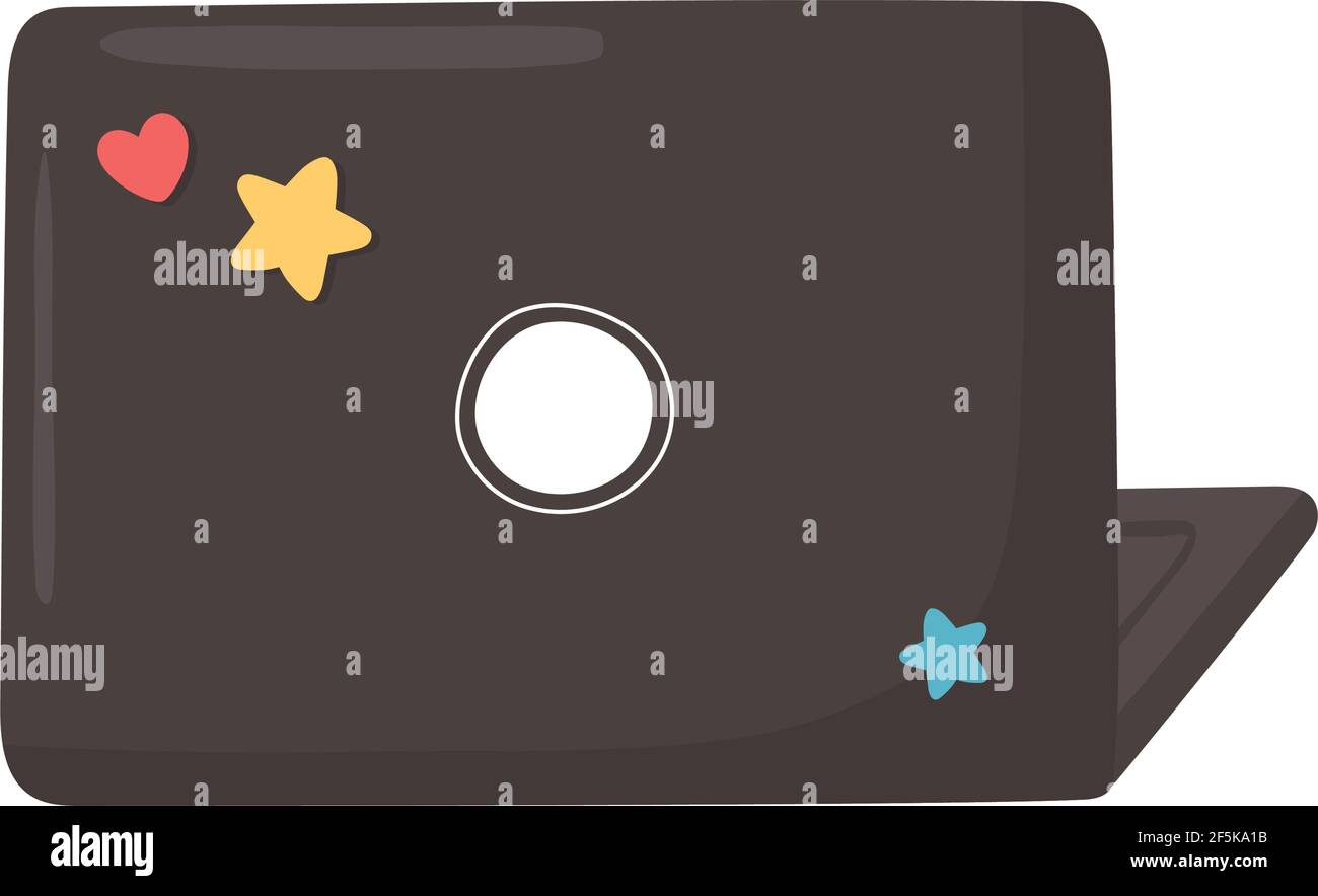 laptop device stickers icon isolated Stock Vector Image & Art - Alamy