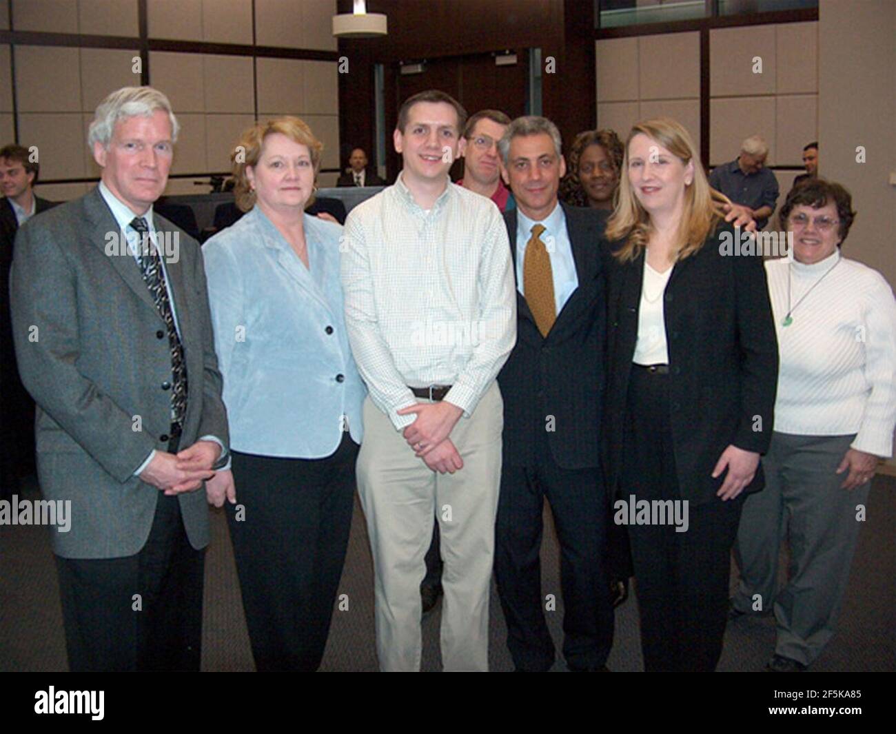 Rahm Emanuel at at Northwestern University Law School.. Stock Photo