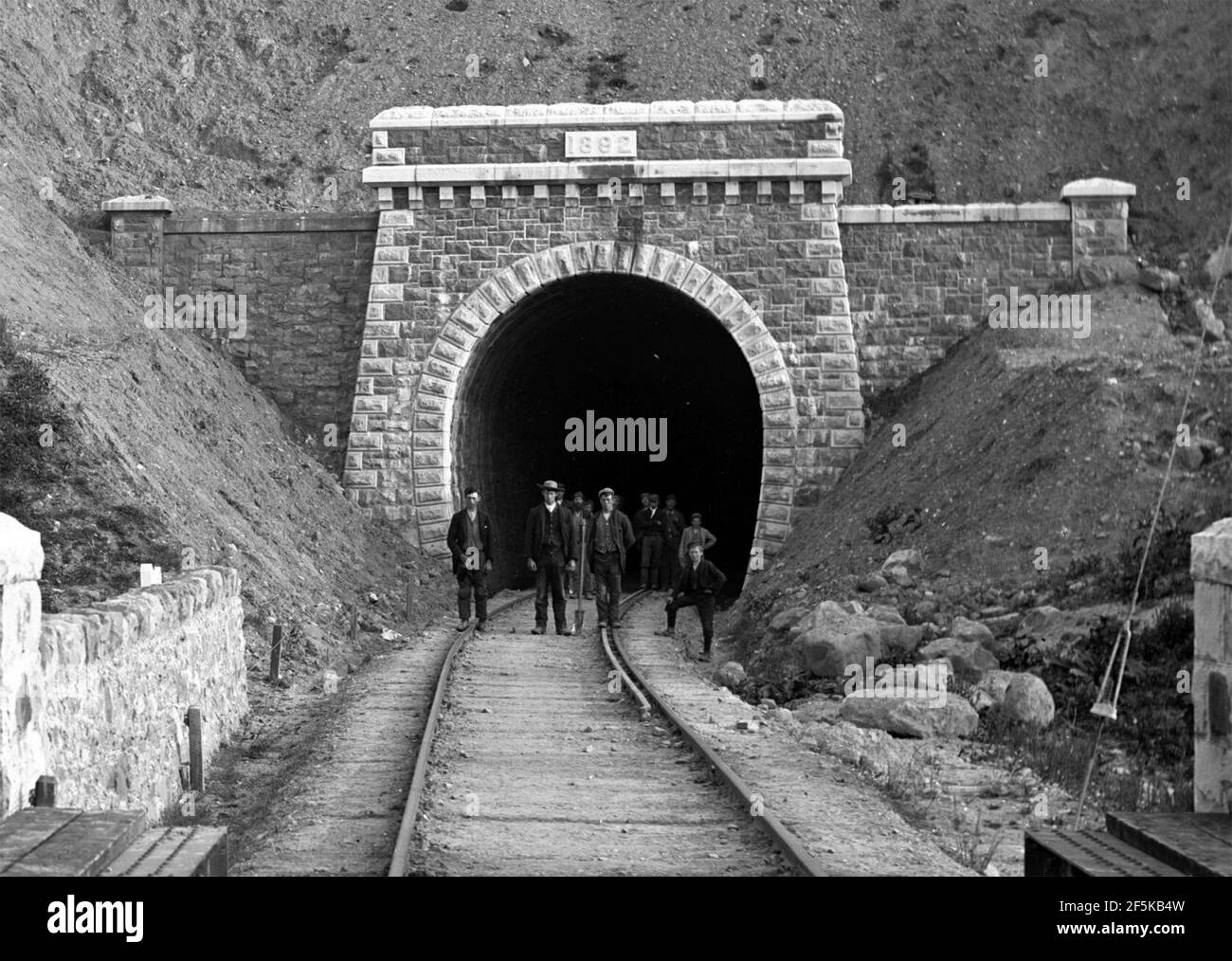 Railway tunnel at Newport, County Mayo. Stock Photo