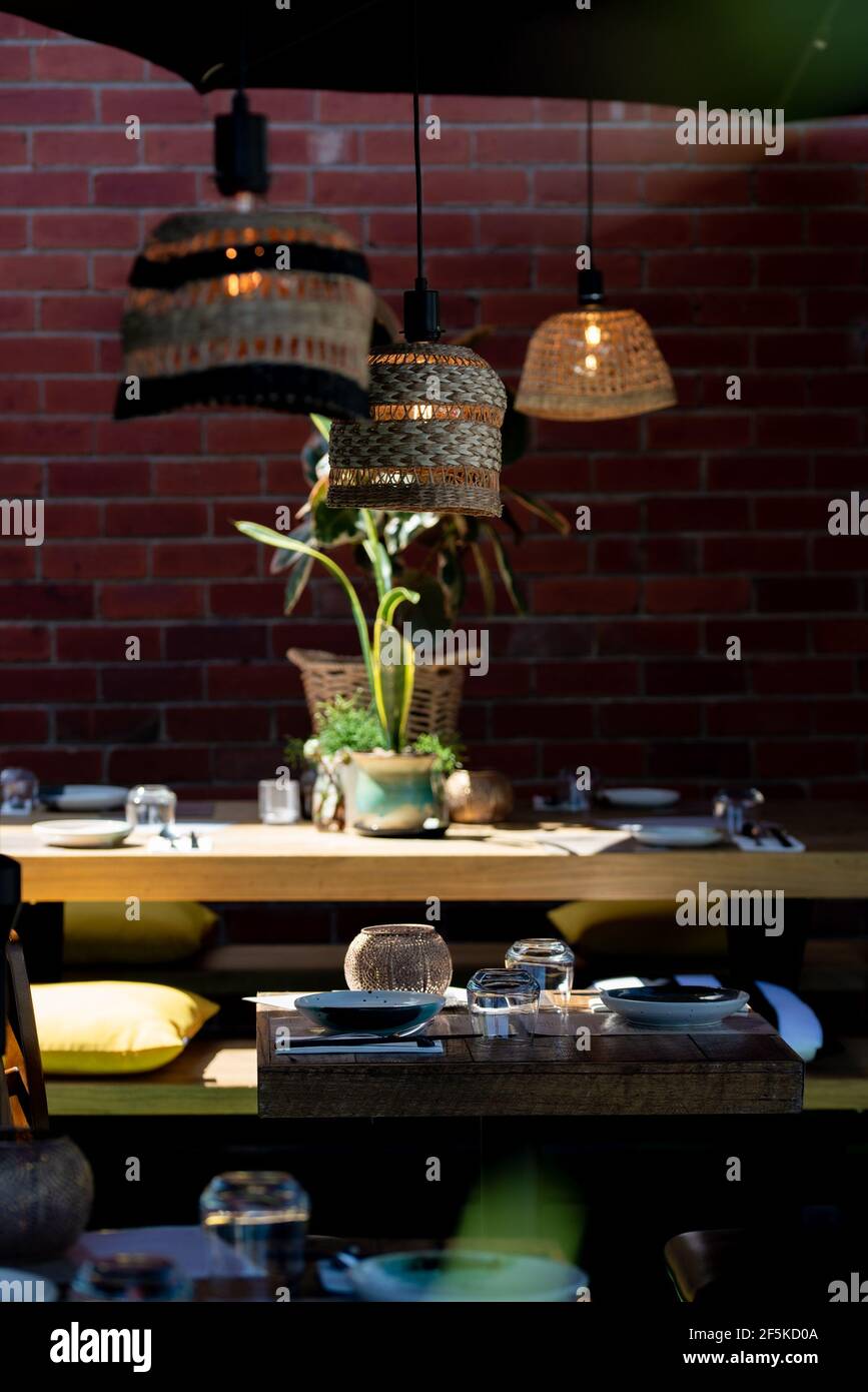 Outdoor dining Stock Photo