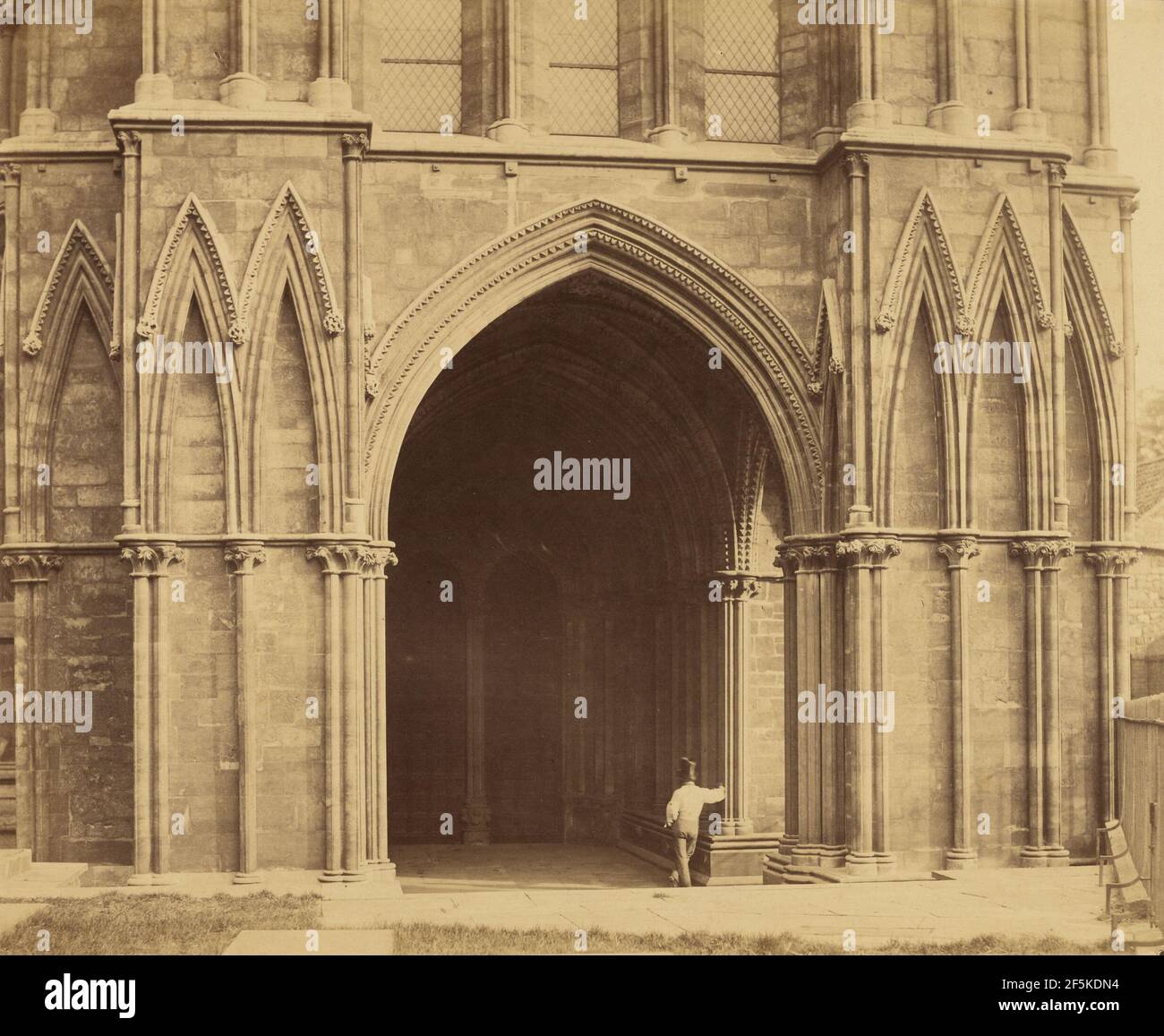 Galilee Porch, Lincoln Cathedral. Roger Fenton (English, 1819 1869