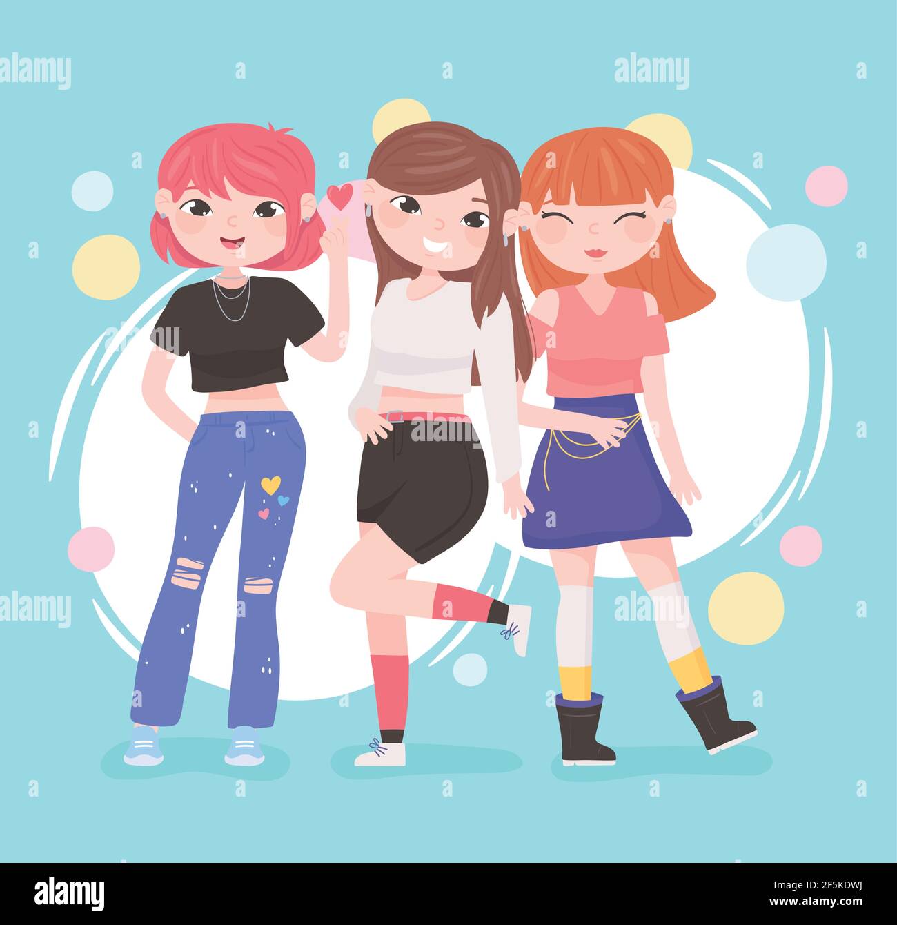 kpop asian culture cute girls Stock Vector Image & Art - Alamy