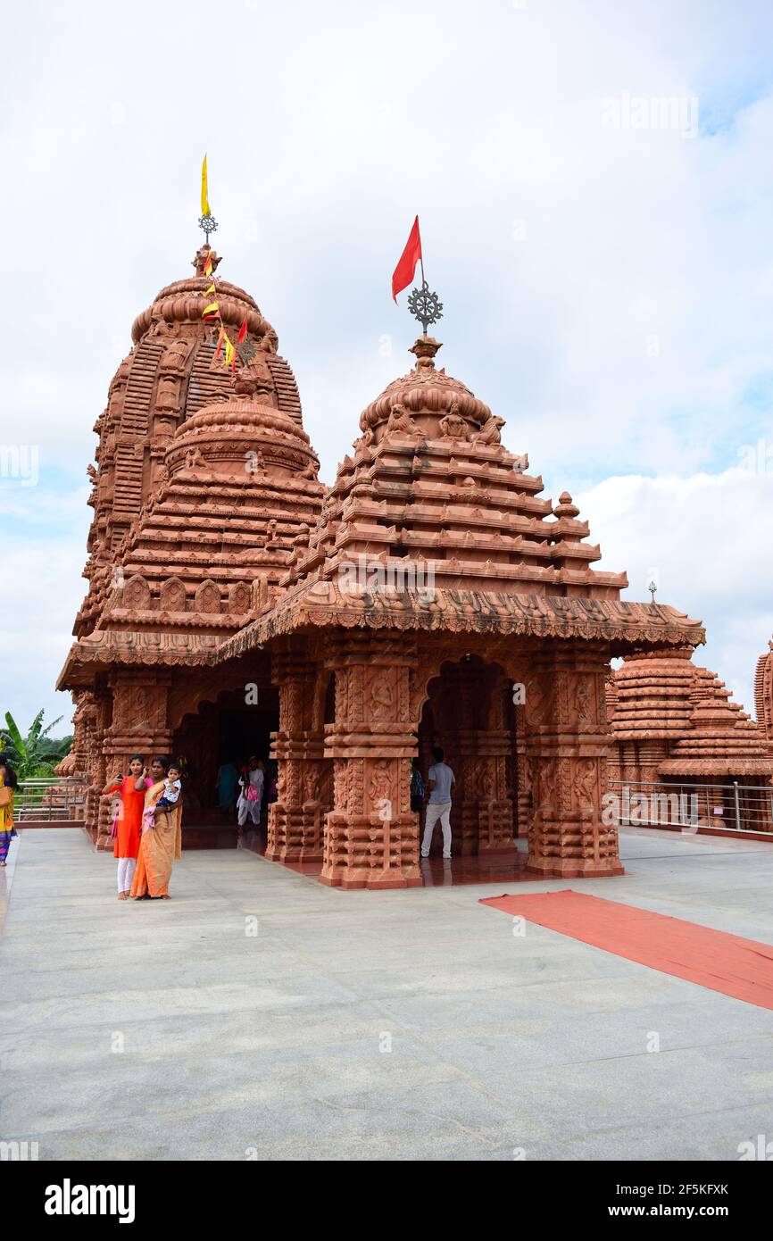 Beautiful Jagannath Temple of Dibrugarh. A Hindu Religious temple Stock