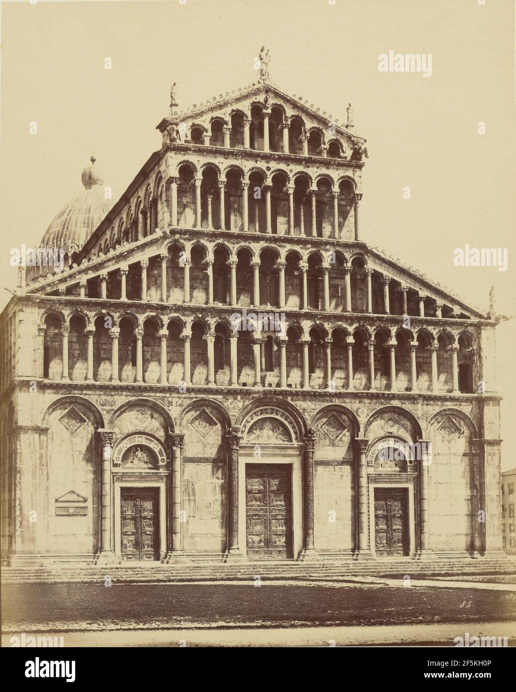 Church exterior. Fratelli Alinari (Italian, founded 1852) Stock Photo