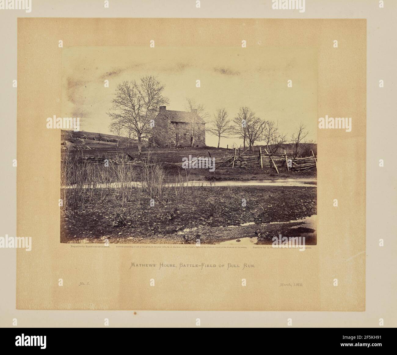 Mathews' House, BattleField of Bull Run Stock Photo Alamy