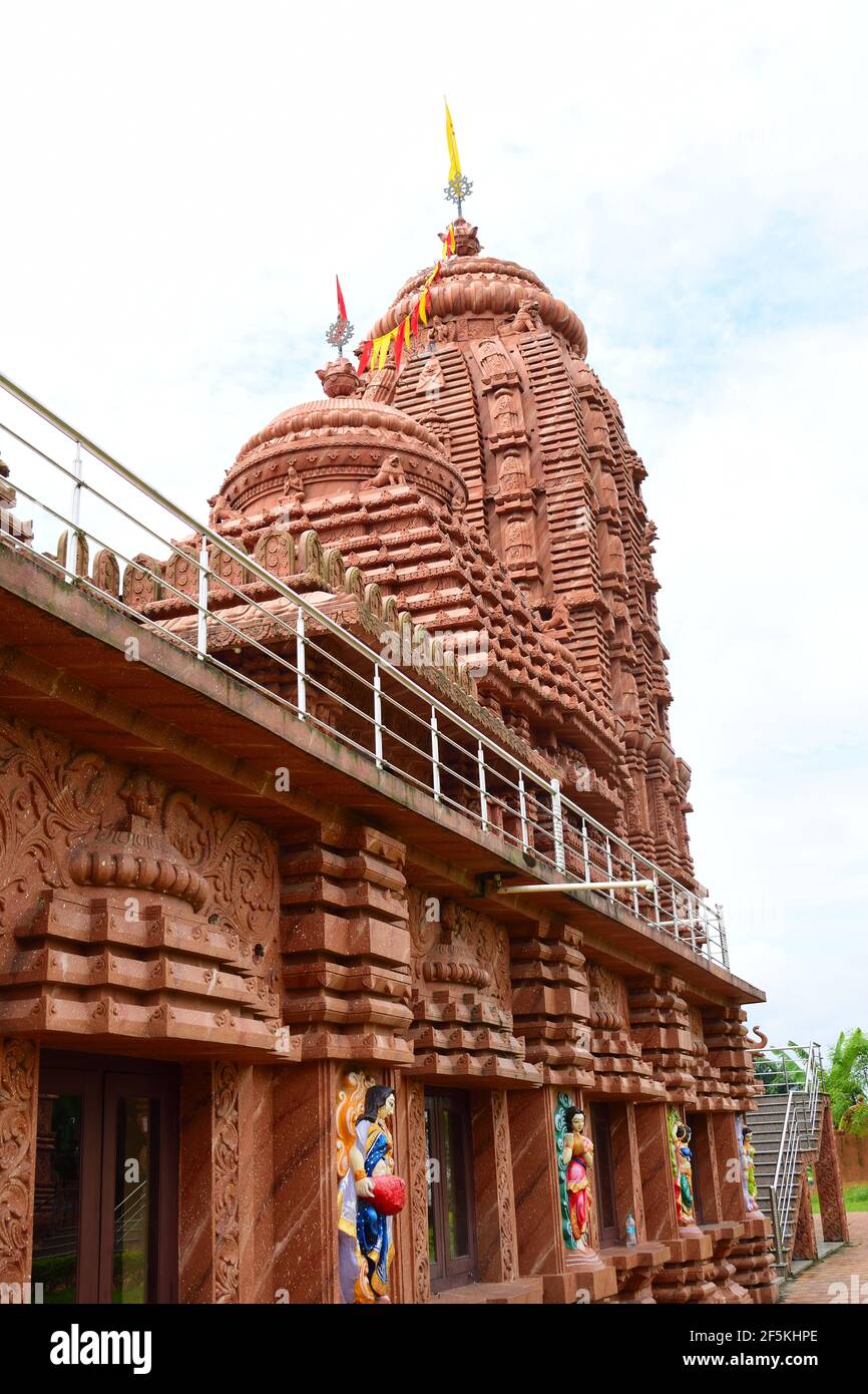 Beautiful Jagannath Temple of Dibrugarh. A Hindu Religious temple Stock