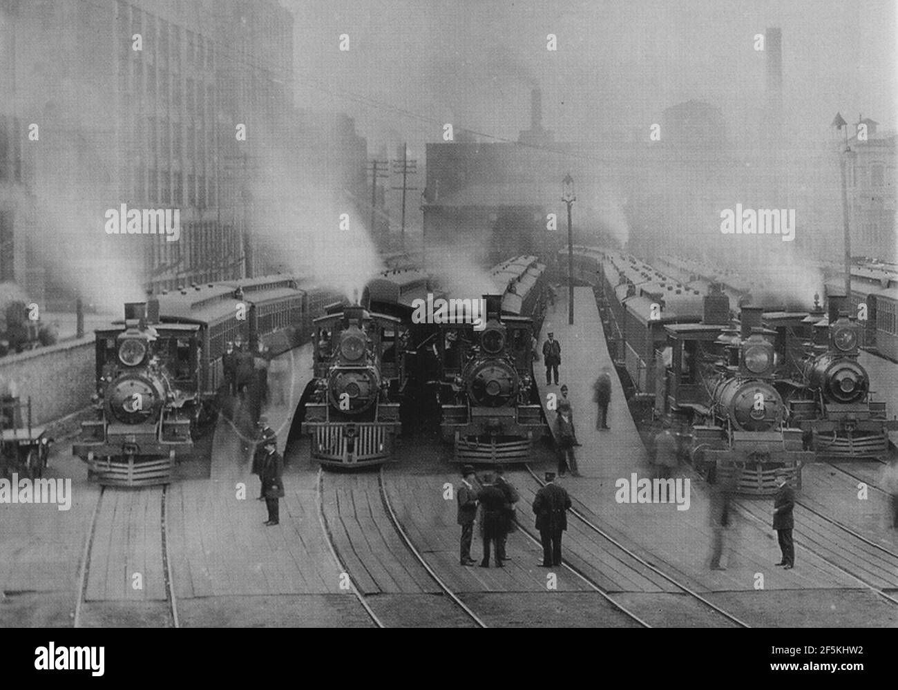 Randolph Street Station 1895 Stock Photo Alamy