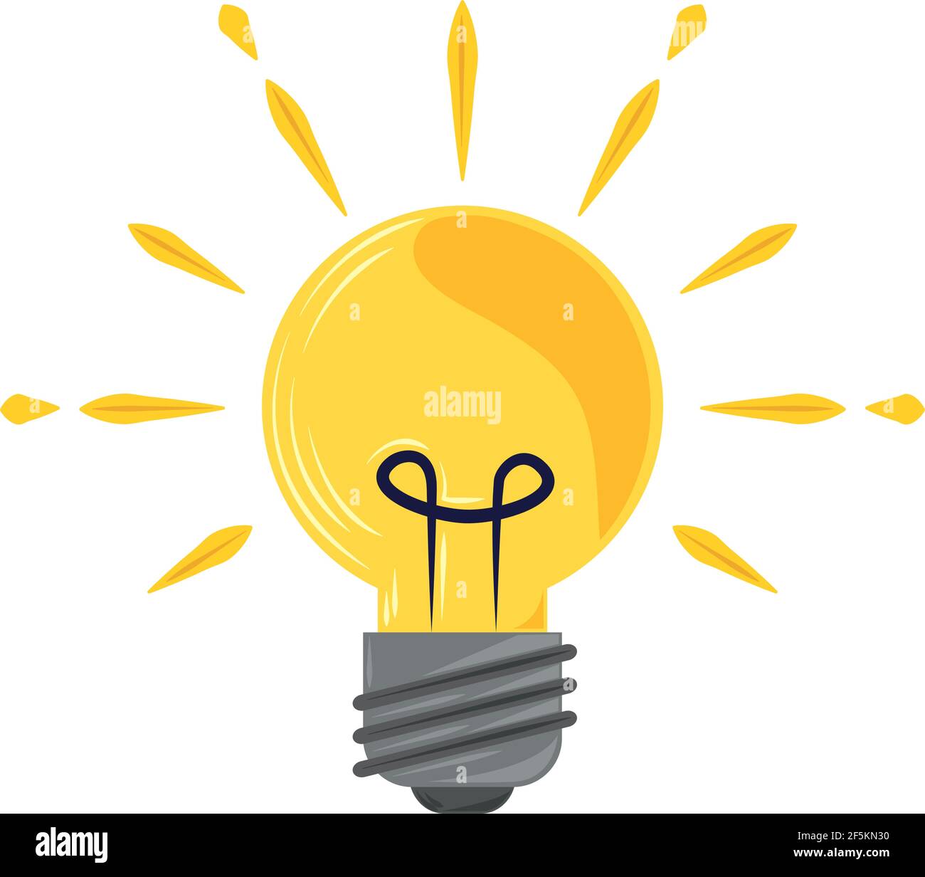 glowing light bulb energy isolated Stock Vector Image & Art Alamy