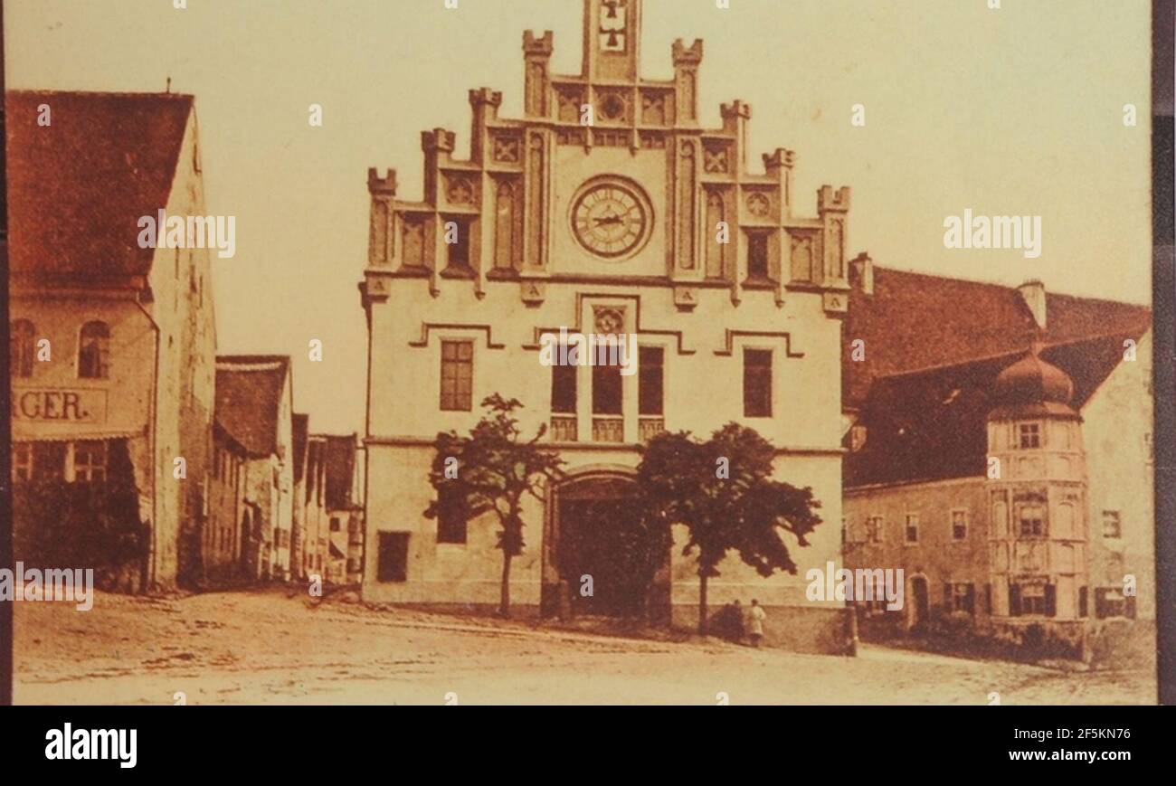 Rathaus Velburg 1907. Stock Photo