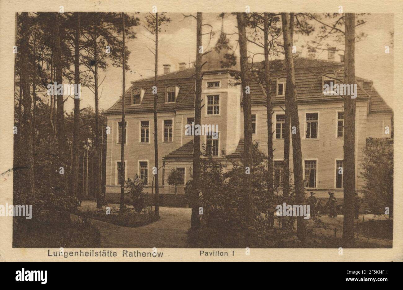 Rathenow, Brandenburg - Lungenheilstätte, Pavillon I (Zeno Ansichtskarten). Stock Photo