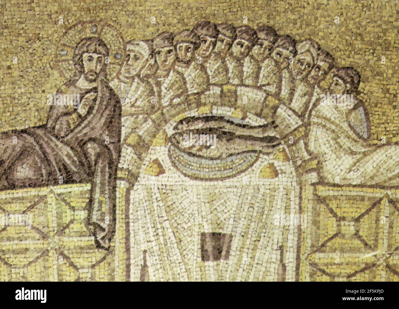 Ravenna, sant'apollinare nuovo ultima cena (inizio del VI secolo Stock