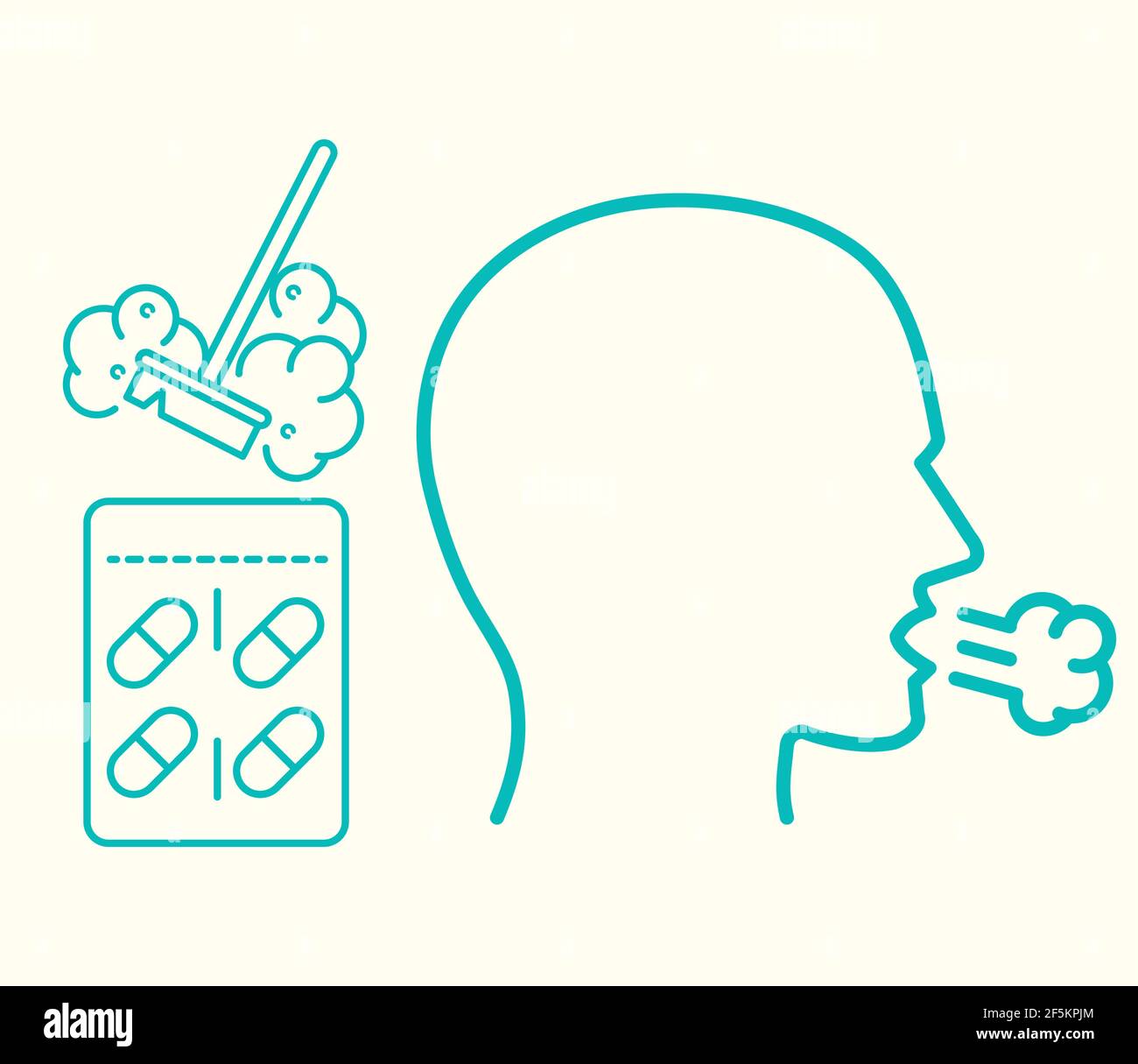 asthma allergy medicine line style Stock Vector Image & Art Alamy