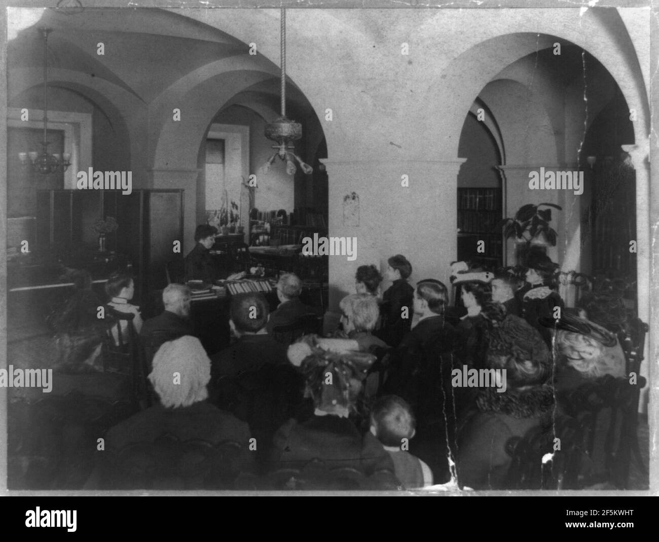 Reading room for the blind, Library of Congress Stock Photo Alamy