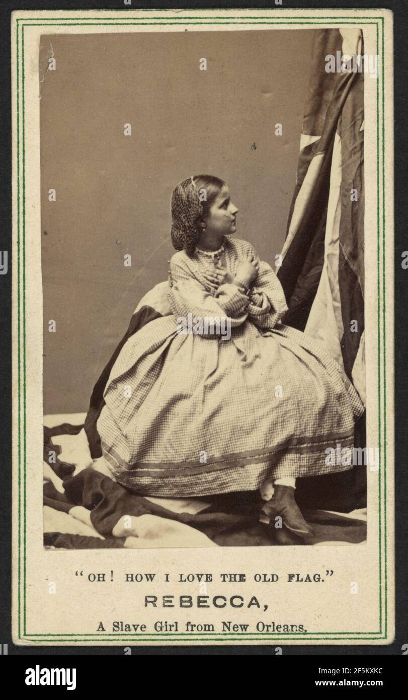 Rebecca, a slave girl from New Orleans - Chas. Paxson, photographer, New York. Stock Photo