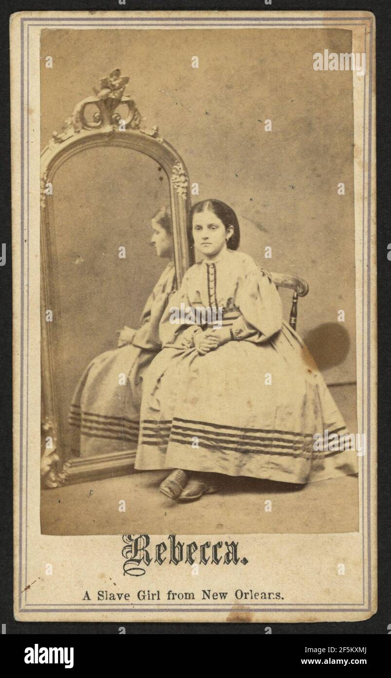 Rebecca, a slave girl from New Orleans - Chas. Paxson, photographer, New York. Stock Photo