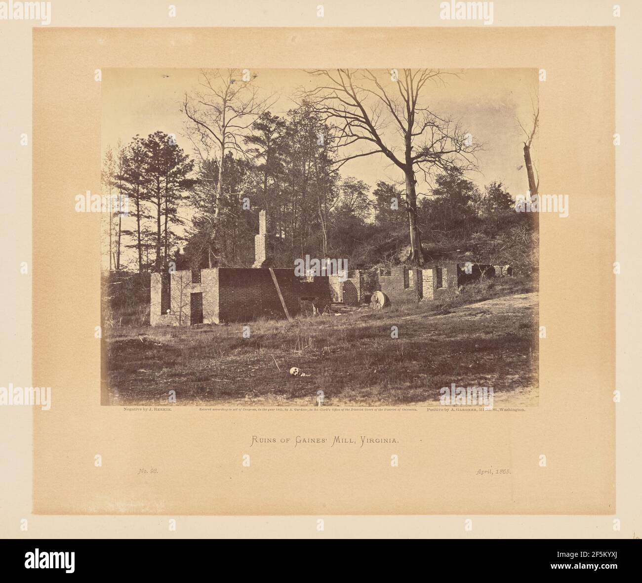 Ruins of Gaines' Mill, Virginia Stock Photo Alamy